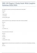 NOS 120 Chapter 2 Study Guide With Complete Solutions 2024&sol;2025