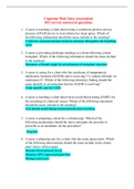 Capstone Med Surg Assessment 102 correct answered questions