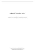 Chapter 21- lymphatic system