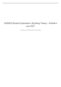 GIZMOS Student Exploration: Big Bang Theory – Hubble’s Law 2021