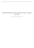 GIZMOS Student Exploration&colon; Big Bang Theory &ndash; Hubble&rsquo;s Law 2021
