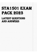 STA1501 EXAM PACK 2023