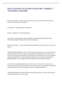 RNFA MASTER EXAM 2023 WITH 100&percnt; CORRECT ANSWERS&vert;A GRADED