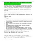 NURS PEDS-MUSCULOSKELETAL DISORDERS EXAM TEST QUESTIONS WITH ANSWERS 2022