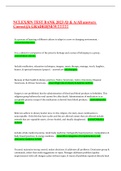 NCLEX&sol;RN TEST BANK 2023 &sol;Q & A&lpar;All answers Correct&rpar;&vert;A GRADED&vert;NEW&excl;&excl;&excl;&excl;&excl;&excl;&excl;&excl;&excl;