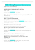 NC DMV Driving Test questions with correct answers