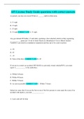 AFI License Study Guide questions with correct answers