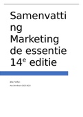 Samenvatting Marketing, de essentie 14e editie hoofdstuk 1 t/m 6