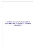 Test bank for egan s fundamentals of respiratory care 11th edition by kacmarek all chapters