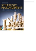 Strategic Management A Competitive Advantage Approach, 17th Edition (Fred David, Forest David, Meredith David) 
