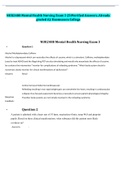 NUR2488 Mental Health Nursing Exam 3 &lpar;50 Verified Answers&comma; Already graded A&rpar;&colon; Rasmussen College