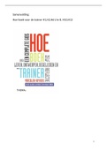 Hoe boek voor de trainer samenvatting H1,2,H6t/m8,H10,H13