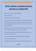 AWMA&colon; Module 3 &lpar;Complete&rpar; Questions and Answers- Updated 2024