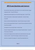 BPI Exam Questions and Answers