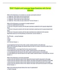 TEAS 7 English and Language Usage Questions with Correct Answers