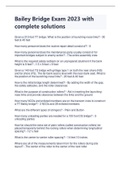 Bailey Bridge Exam 2023&sol;2024 with complete solutions