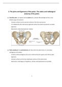 The joints and ligaments of the pelvis (Golden notes)