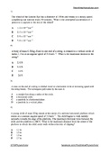 AQA A-level Physics Circular Motion Exam Style Questions