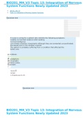 BIO201_MH_V3 Topic 13: Integration of Nervous System Functions Newly Updated 2023