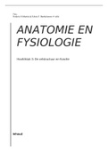 Samenvatting Anatomie en Fysiologie Hoofdstuk 3.1 t/m 3.4