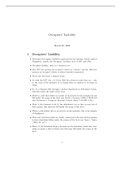 Complete Notes on Occupiers' Liability for Ulaw PgDL