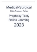 Medical-Surgical RN A Prophecy Relias Prophecy Test, Relias Learning 2023