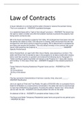 Exam (elaborations) PVL3702 - Law Of Contract 