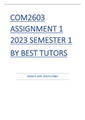 COM2603 assignment 1 2023 