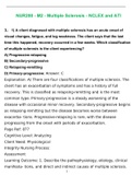 NUR200 - M2 - Multiple Sclerosis - NCLEX and ATI&semi; Nursing&colon; A Concept-Based Approach to Learning&comma; 2e &lpar;Pearson&rpar; Module 13 Mobility Exemplar 13&period;4 Multiple Sclerosis 2022 Graded A&plus;