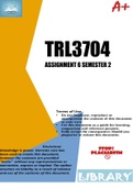 TRL3704 ASSIGNMENT 6 2023