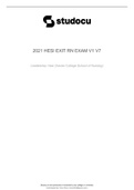 2021 HESI EXIT RN EXAM V1 V7 with latest solutions 