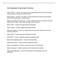 Vet Assistant Final Exam Practice