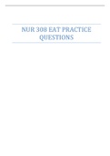 NUR 308 EAT PRACTICE QUESTIONS
