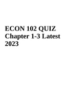 ECON 102 QUIZ Chapter 1-3 Latest 2023