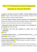 WGU C724  questions and answers (2022/2023) (verified answers)