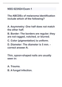 NSG 623/624 Exam 1 with 100% correct answers