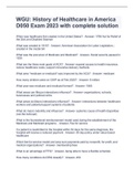 WGU&colon; History of Healthcare in America D050 Exam 2023 with complete solution