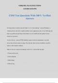 CDM Test Questions With 100&percnt; Verified Answers