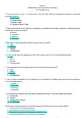 NUR 217 EMERGENCY AND DISASTER NURSING P1 EXAMINATION ANSWERED/EXPLAINED 100 COMPLETE Q&A 2023.