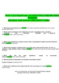 WGU C213 Final Exam&colon; ACCOUNTING FOR DECISION MAKERS Questions And Answers &lpar;2022&sol;2023&rpar; Verified&period;