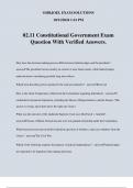 02&period;11 Constitutional Government Exam Question With Verified Answers&period;