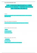AAPC CERTIFIED PROFESSIONAL CODER FINAL EXAM 2024&sol;2025  VERIFIED QUESTIONS AND ANSWERS GRADED A&plus;