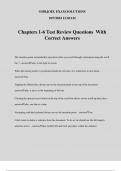 Chapters 1-6 Test Review Questions With Correct Answers