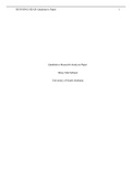 Qualitative Research Analysis Paper