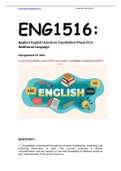 ENG1516 Assignment 1 2023 Answers