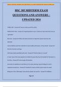 HSC 305 MIDTERM EXAM QUESTIONS AND ANSWERS &ndash; UPDATED 2024
