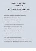 CMC Midterm 2 Exam Study Guide&period;