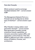 Palo Alto Firewalls with 100% correct answers|guaranteed success