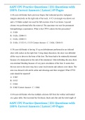 AAPC CPC Practice Questions &vert; 231 Questions with 100&percnt; Correct Answers &vert; Latest &vert; 49 Pages