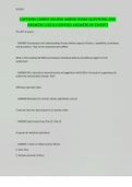 CAPTAINS CAREER COURSE AMEDD EXAM QUESTIONS AND ANSWERS &lpar;2023&rpar; &lpar;VERIFIED ANSWERS BY EXPERT&rpar;